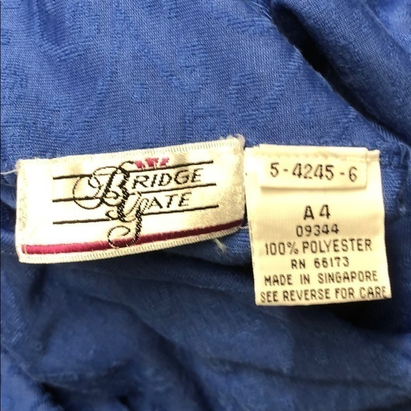 Bridge Gate Vintage Blue Dress Vintage - Picture 3 of 3